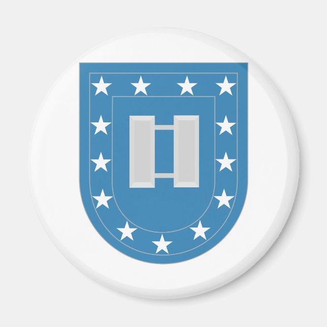 Armé Flash Kapten Insignia Magnet (Framsidan)