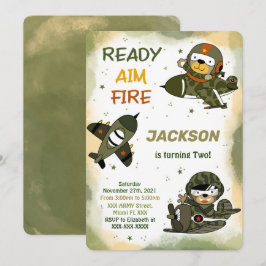 Armé födelsedagsinbjudningar inbjudningar