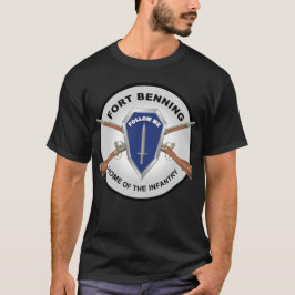 Armé - Fort Benning, GA - Infantry Hem T Shirt