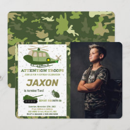 Armé Foto Inbjudningar