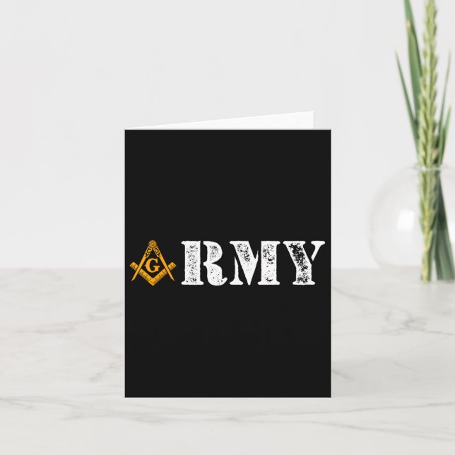Armé Frimurare D-dagen Masonic Minnesdag Fars Dag Kort (Framsida)