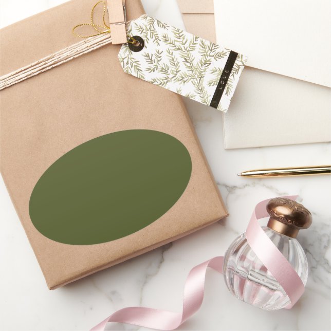 arme grön ovalt klistermärke (Gifting)