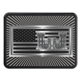 Armé Ingenjör Castle med USA FLAGGA  Dragkroksskydd