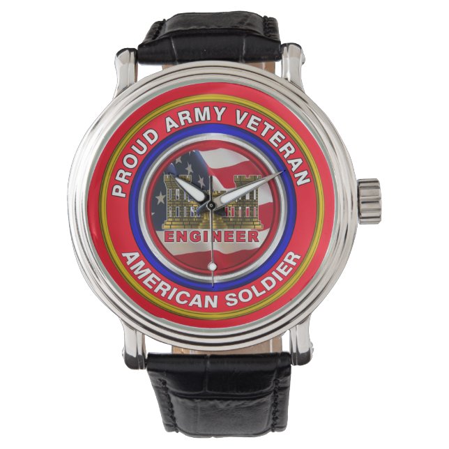 Armé Ingenjör Veteran Armbandsur (Framsida)