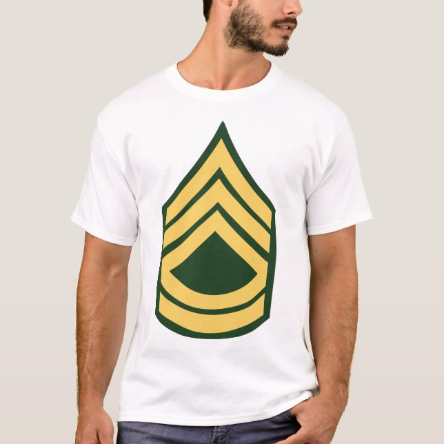 Armé - Inspektör i första klass E-7 (SFC) T Shirt (Framsida)