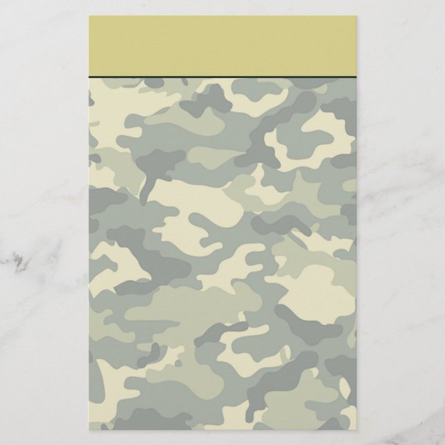 Armé Kamouflage Pappersvaror Brevpapper (Framsida)