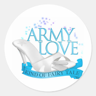 Armé Kärlek typ av Fairy Tale Runt Klistermärke