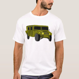 Armé Lastbil Tecknad Teckning T-shirt