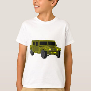 Armé Lastbil Tecknad Teckning Tee
