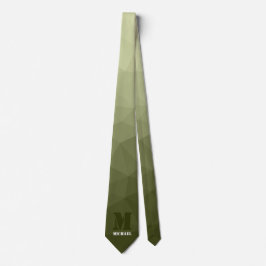 Armé ljusgrön geometrisk mesh-mönster Monogram Slips