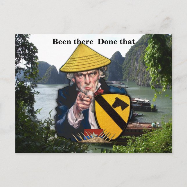 Armé Luft cav 1:a 7:e cavalry-brevkort Vykort (Framsida)