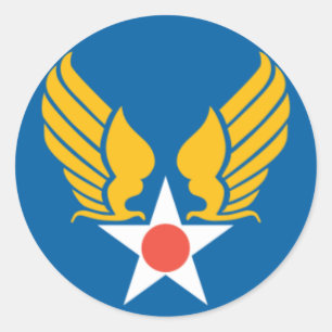 Armé Luft Corps Shield Runt Klistermärke
