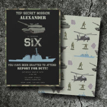 Armé Militär Kamouflage Grön Kamouflage Födelsedag