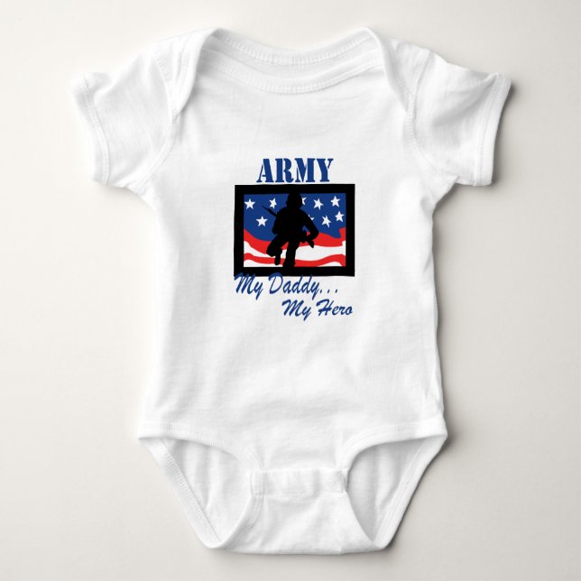 Armé min pappa min hjälte tee shirt (Framsida)