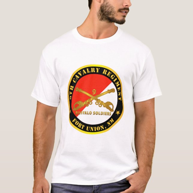 Armé - nionde kavalleriregimen - Fort Union, NM -  T Shirt (Framsida)