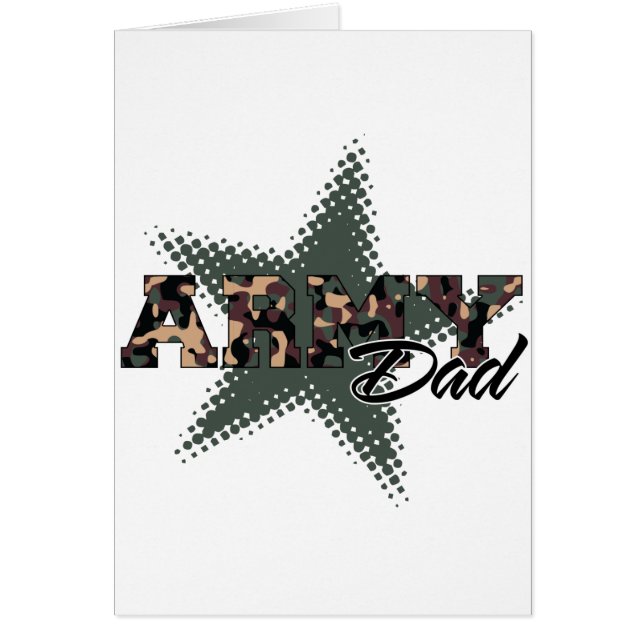 Armé Pappa Hälsningskort (Framsidan)