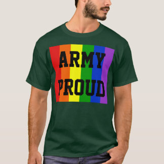 Armé Proud Gay Rainbow Mörk T-Shirt