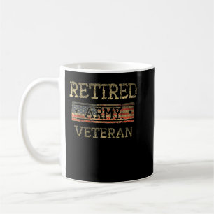Armé Retrött Veteran Army American Flagga Veteran Kaffemugg