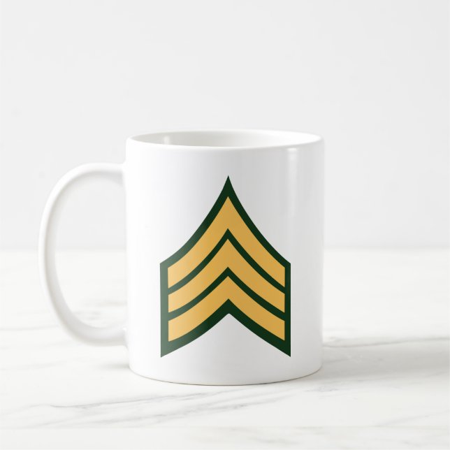 Armé - sergeant E-5 (SGT) Kaffemugg (Vänster)