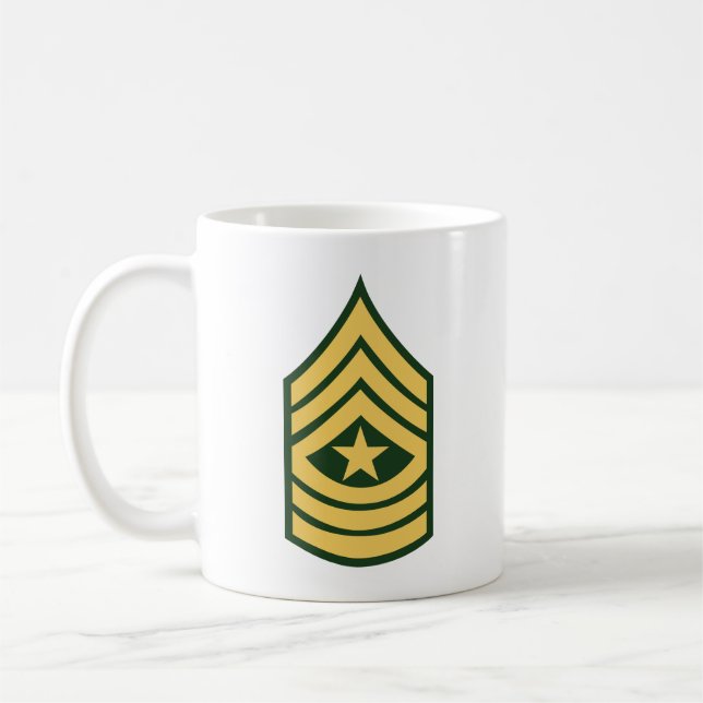 Armé - sergeant Major E-9 (SGM) Kaffemugg (Vänster)