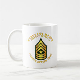 Armé - sergeant Major - SGM - Combat Veteran Kaffemugg