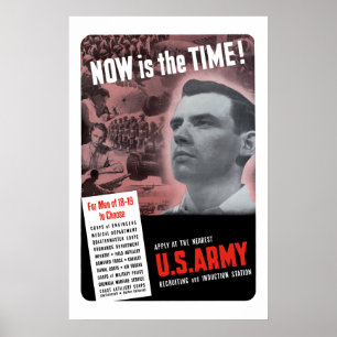 Armé som WW2 rekryterar affischen Poster
