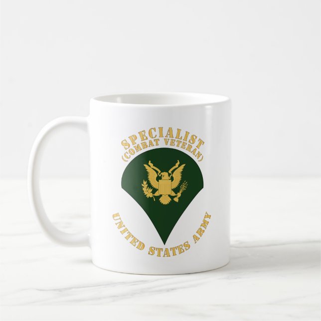 Armé - Specialist - SP4 - Kampen mot veteran - Fla Kaffemugg (Vänster)