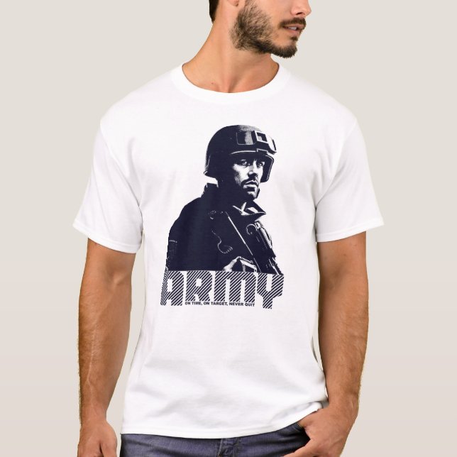 Armé - Styrka precision och dedikation T Shirt (Framsida)