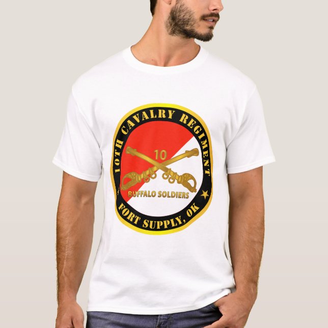 Armé - tionde kavalleriregementet - Fort, OK - B T Shirt (Framsida)