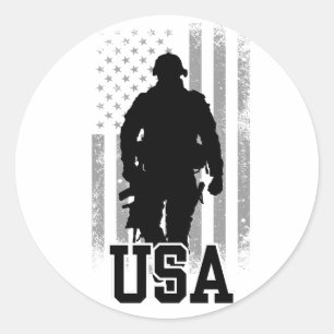 Armé USA Runt Klistermärke