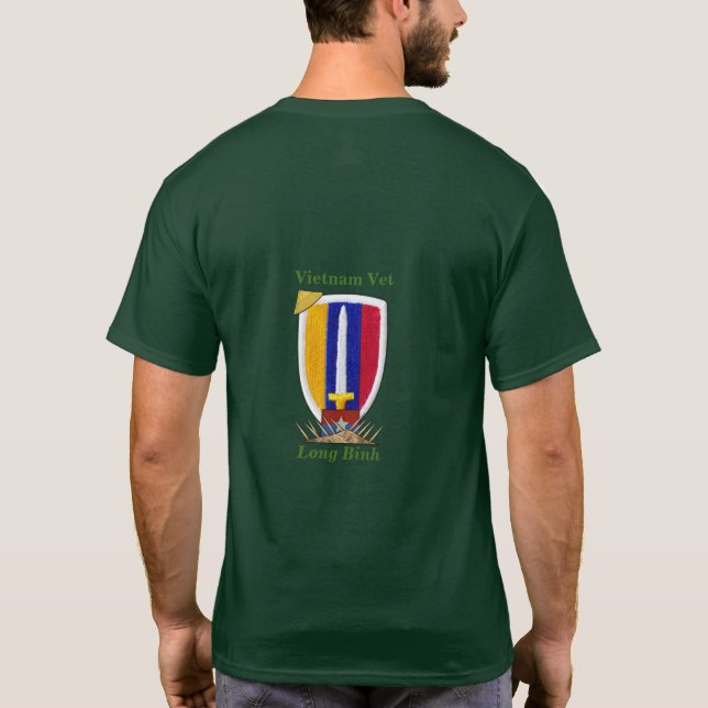 Armé USARV MACV Vietnam Nam Krig Vets Patch Tee (Baksida)