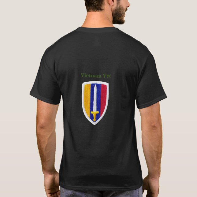 Armé USARV Vietnam Krig Veterans Patch T-Shirt (Baksida)