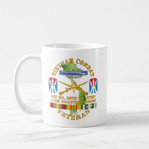 Armé - Vietnam Combat Vet - CIB w 1st Bn Kaffemugg