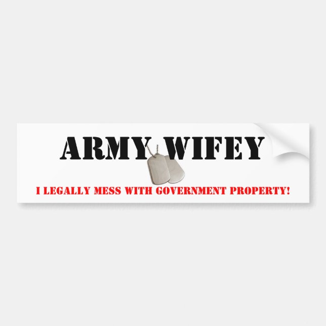 Armé Wifey Bildekal (Framsidan)