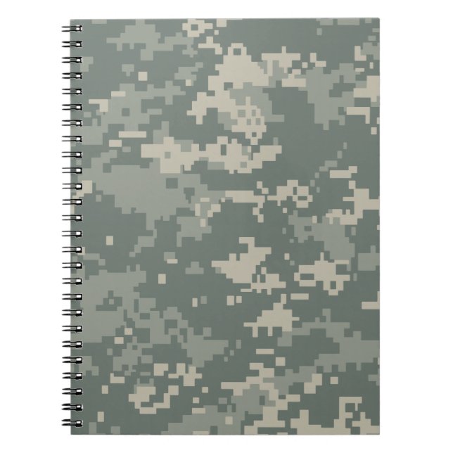 ArméACU-kamouflage Anteckningsbok Med Spiral (Framsidan)