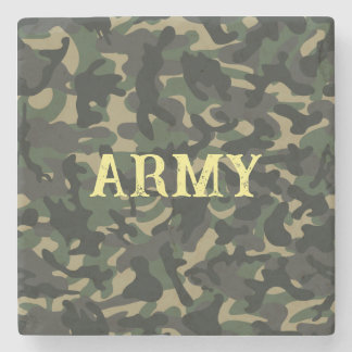 Arméarméns grönt för kamouflering stenunderlägg