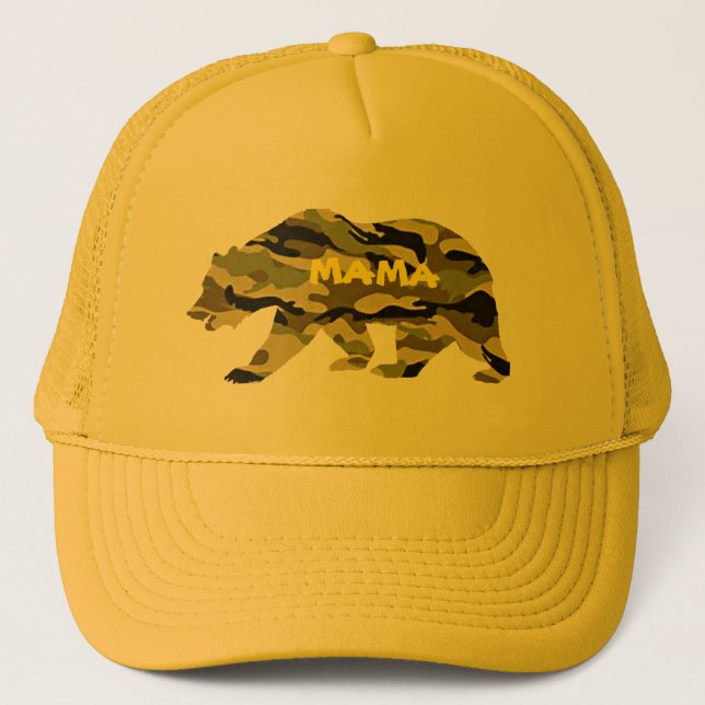 Arméarméns militära MAMMA Bear Camo Baseball Keps (Framsida)