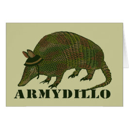 Armébältdjurkort Hälsningskort
