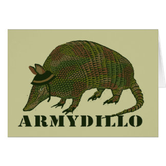 Armébältdjurkort Hälsningskort