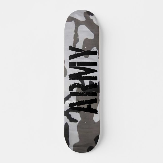 Armécamoskateboard Old School Skateboard Bräda 18 Cm (Framsida)