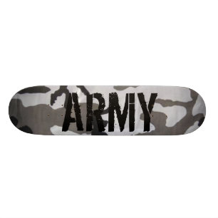 Armécamoskateboard Old School Skateboard Bräda 18 Cm