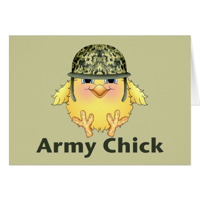 Arméchickar Hälsningskort (Framsidan Horizontal)