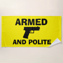 ARMED OCH POTE Beach Towel