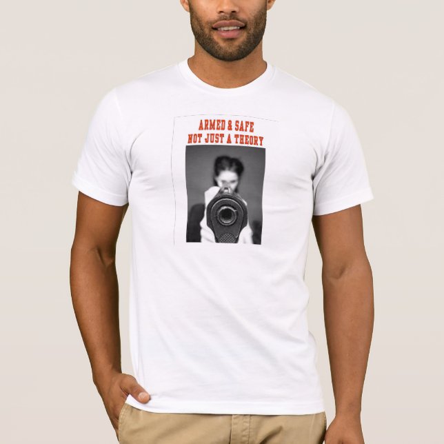 ARMED & SÄKER T-SHIRT (Framsida)