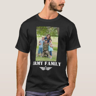Arméfamilj med foto t shirt