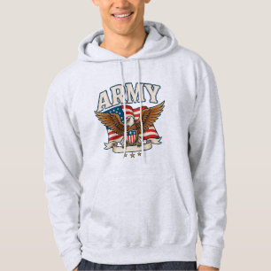 Arméflaggsköld Hoodie