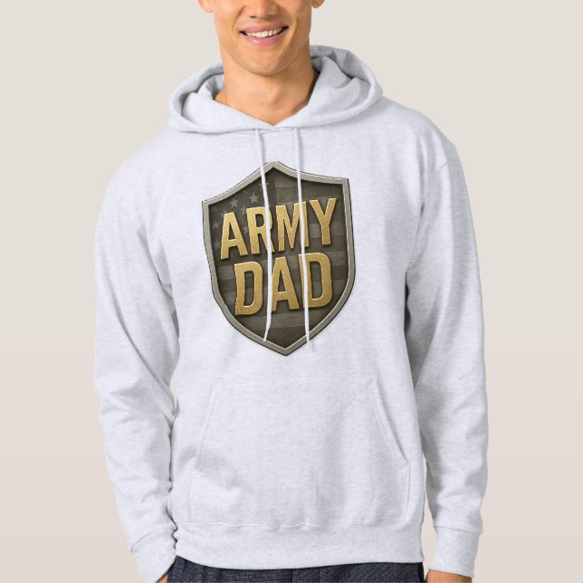 Arméflaggsköld Hoodie (Framsida)