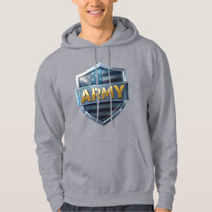 Arméflaggsköld Hoodie