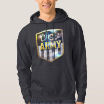 Arméflaggsköld hoodie