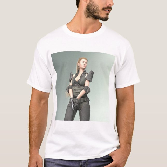 Arméflicka 3 - Konsttryck T Shirt (Framsida)